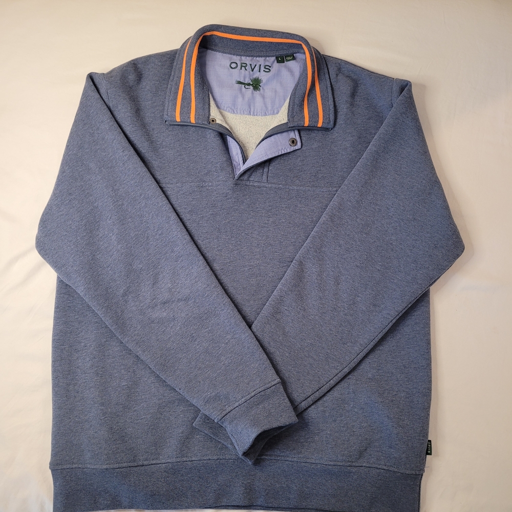 Orvis Men's Blue Sweater